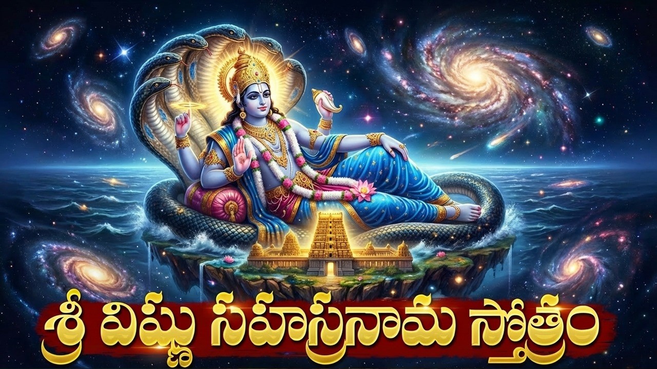 శ్రీ విష్ణు సహస్రనామ స్తోత్రం | Lord Vishnu Songs | Powerful Vishnu Sahasranama Stotram Telugu