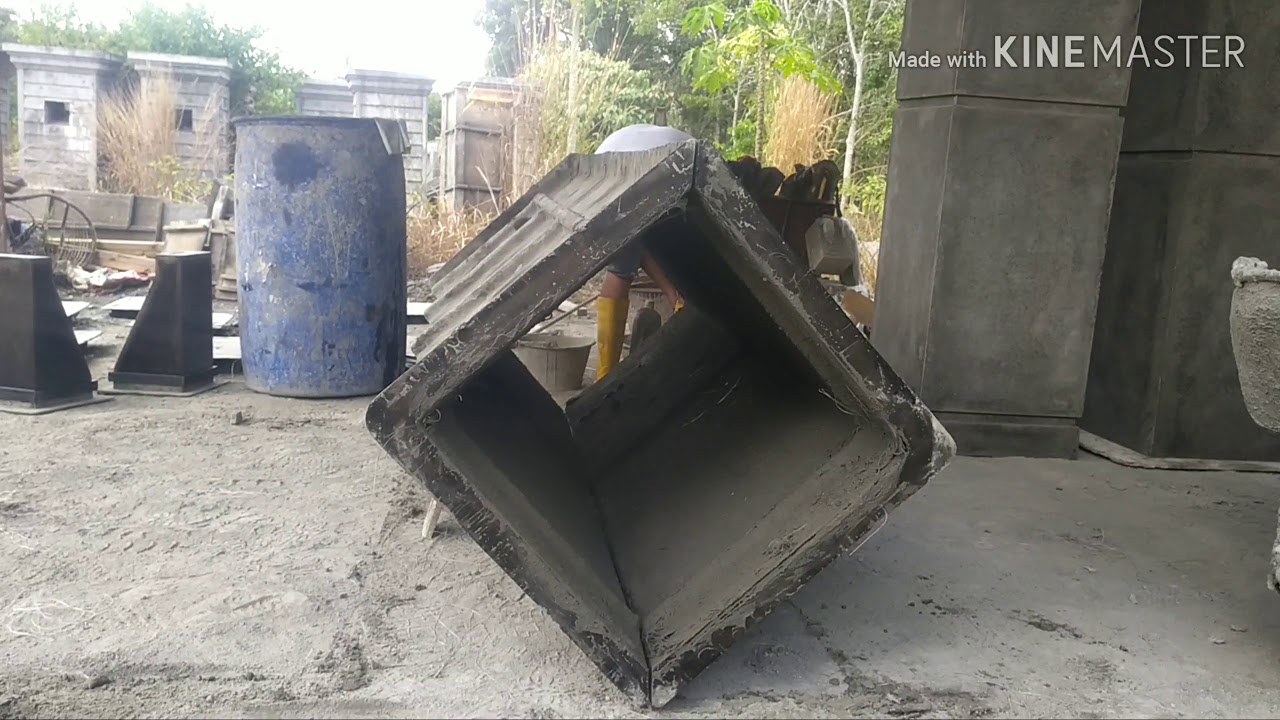 Cara buat tiang romen menggnkn semen Dan fiber