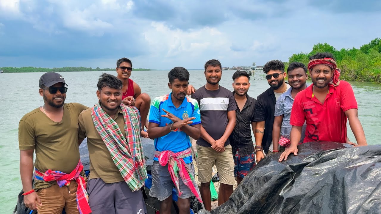 সুন্দরবন নদীতে সারাদিন মাছ ধরলাম,সাথে ভালোবাসার মানুষদের সাথে খুব আনন্দ করলাম net fishing!!!