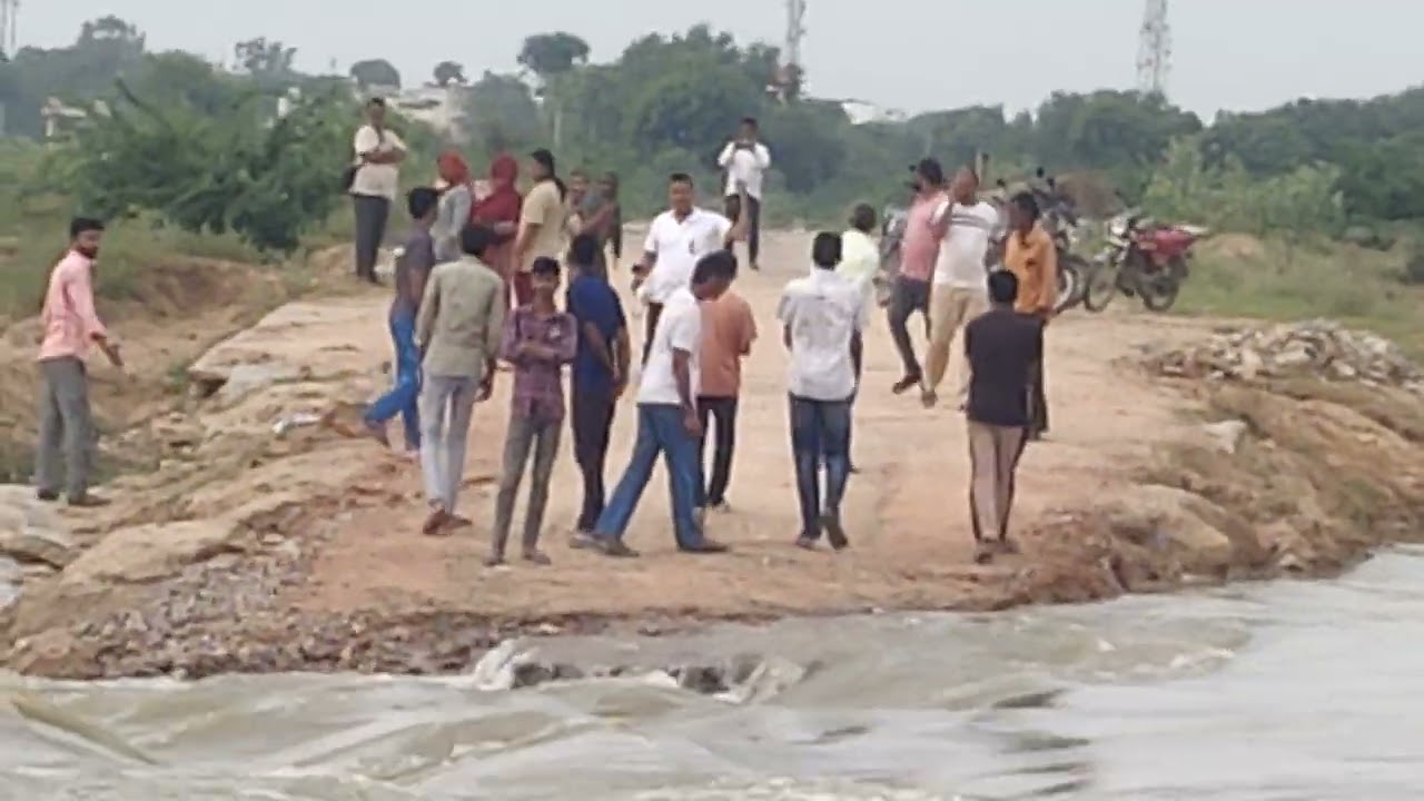 लूनी नदी फिर चली तेज उफान पर जसनगर रपट