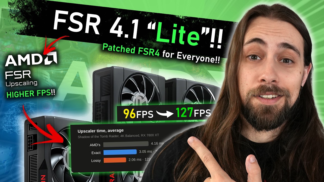 НОВЫЙ FSR 4.1.1 &laquo;Lite&raquo; для старых видеокарт AMD и NVIDIA!! Больше FPS, то же качество!!
