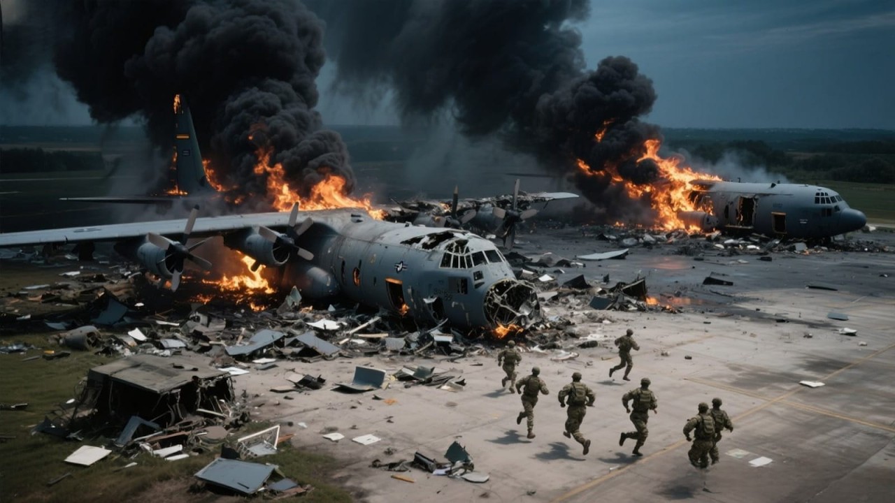 Сегодня! 25 самолетов C-130 с 4000 американскими военнослужащими на борту были поражены российскими