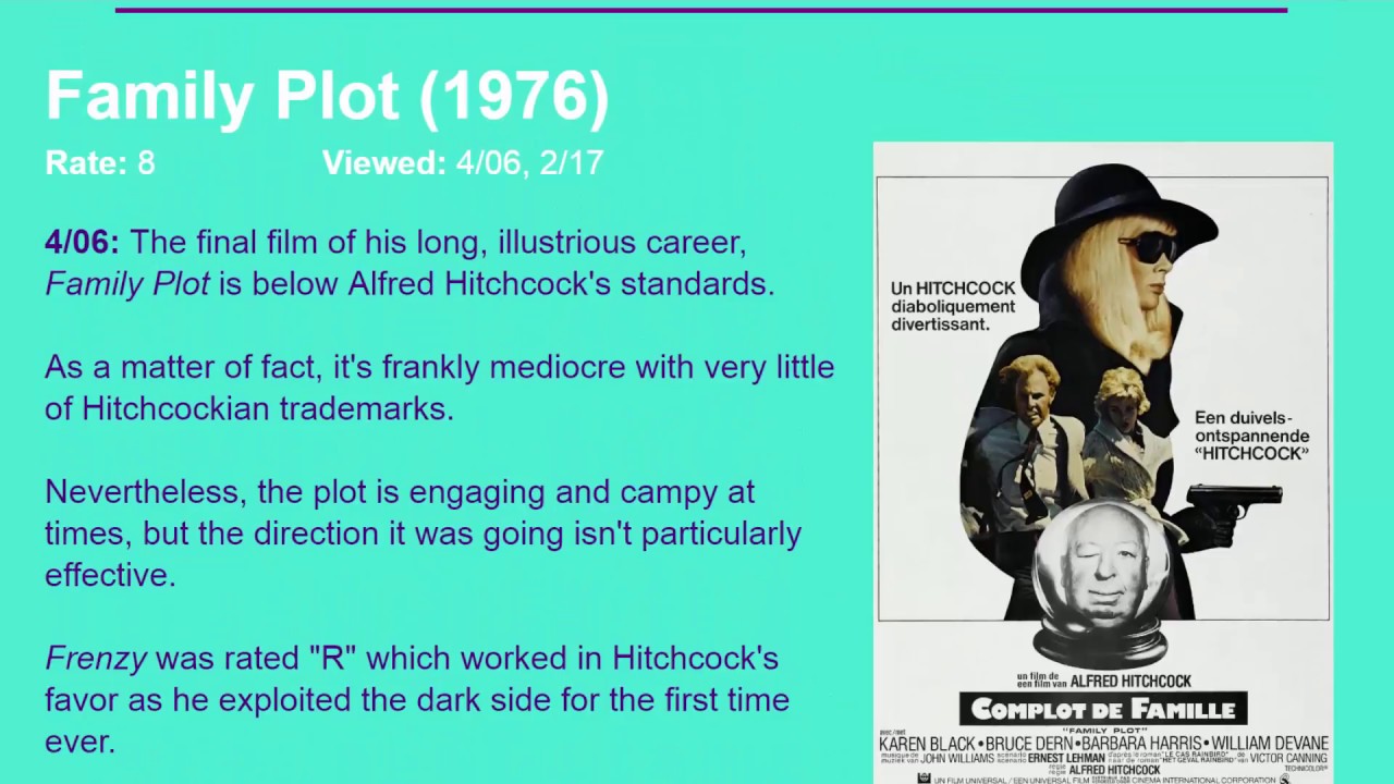 Movie Review: Family Plot (1976) [HD]