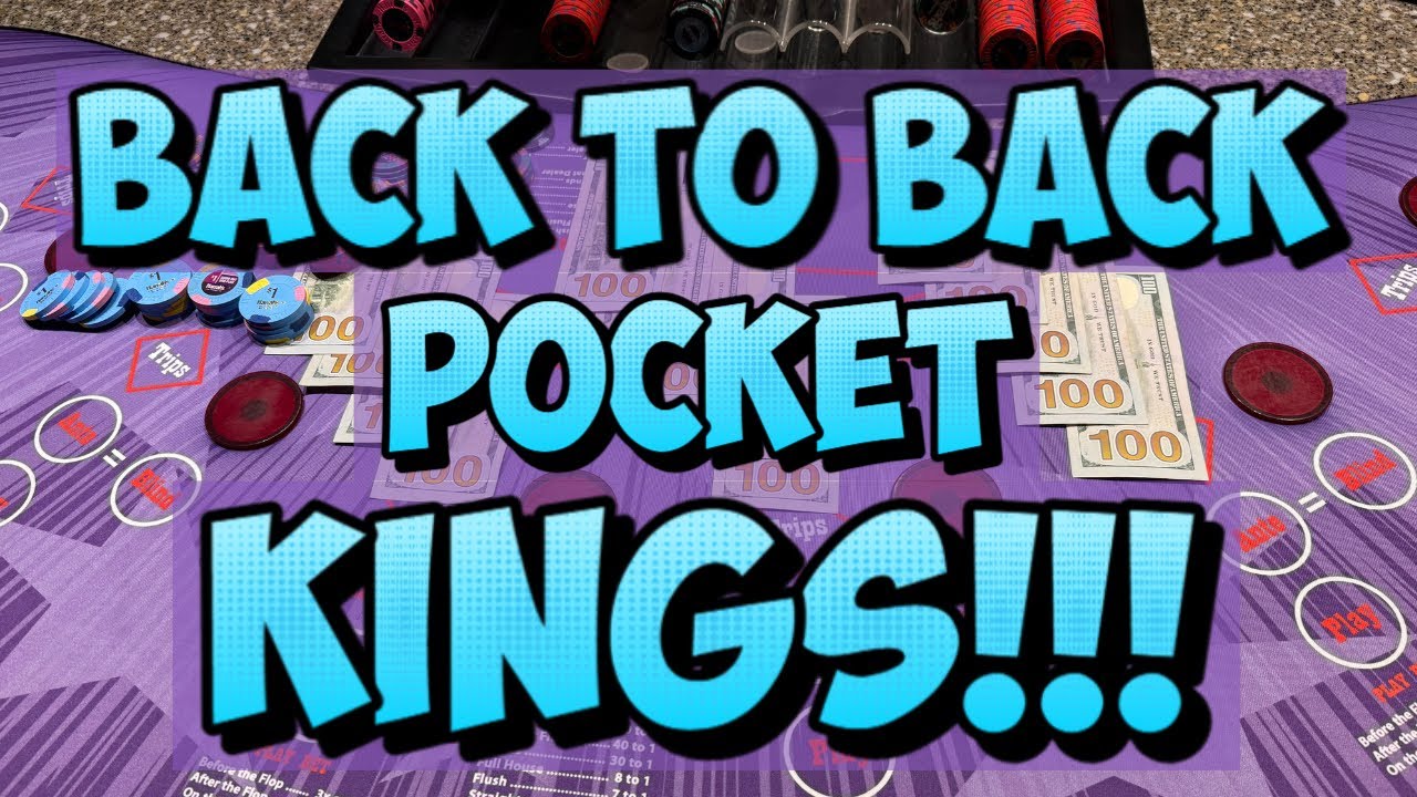 BACK TO BACK POCKET KINGS!! 🍀🍀 ULTIMATE TEXAS HOLD 'EM in LAS VEGAS!