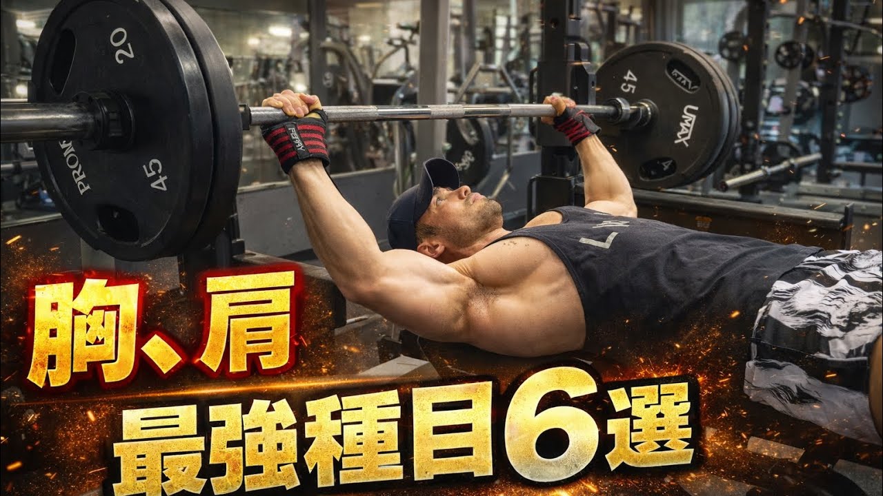 胸肩トレはこの6選‼️