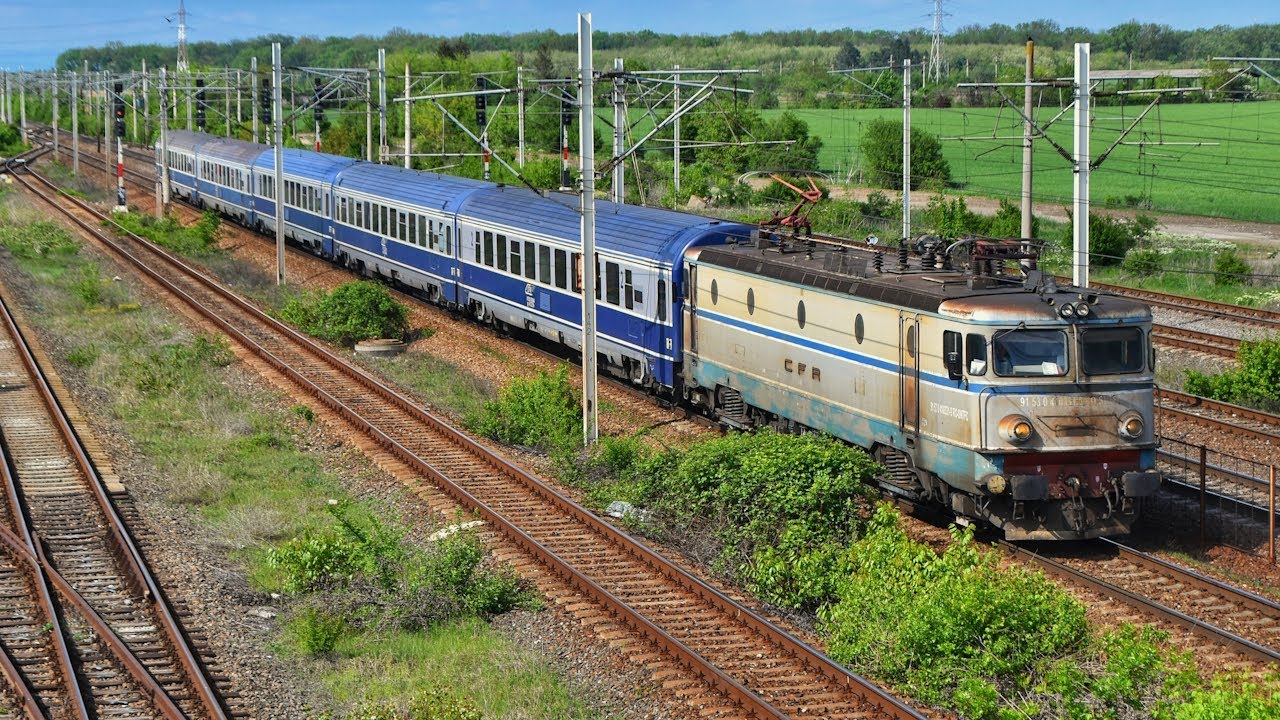 Des trains en transit à travers l'Europe centrale et de l'est