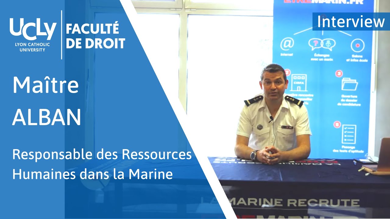 Métiers du Droit | Responsable des Ressources Humaines dans la Marine | Premier Maître Alban