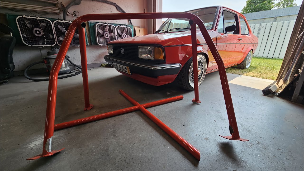 J'ai coupé ma Roll Cage en 2 // Jetta Mk1 Resto Valise - Partie 4