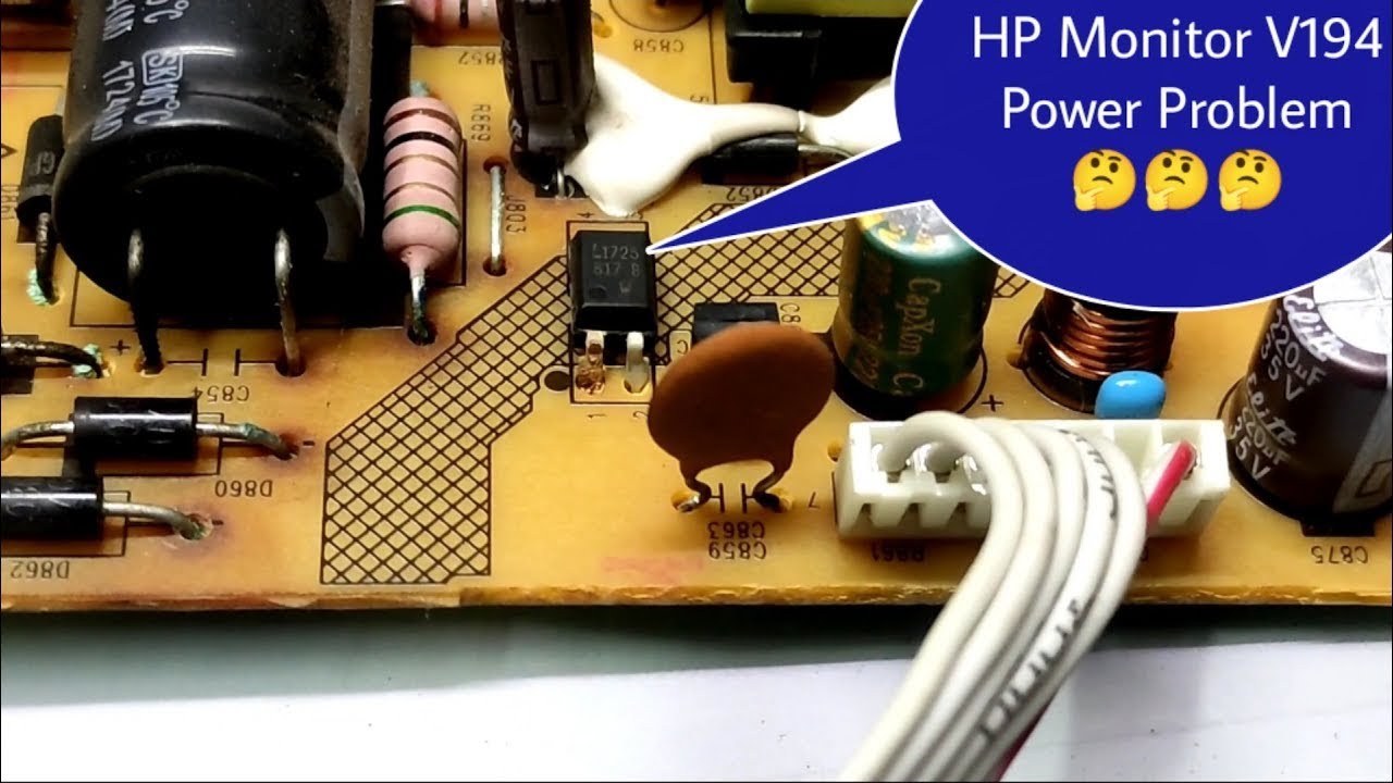 how to hp v194 led monitor no power repair