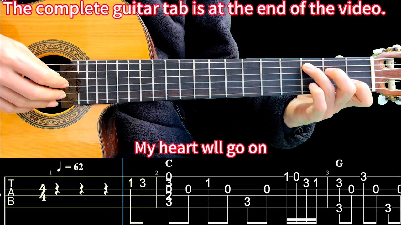 Classic guitar pieces for beginners - fingerstyle practice.