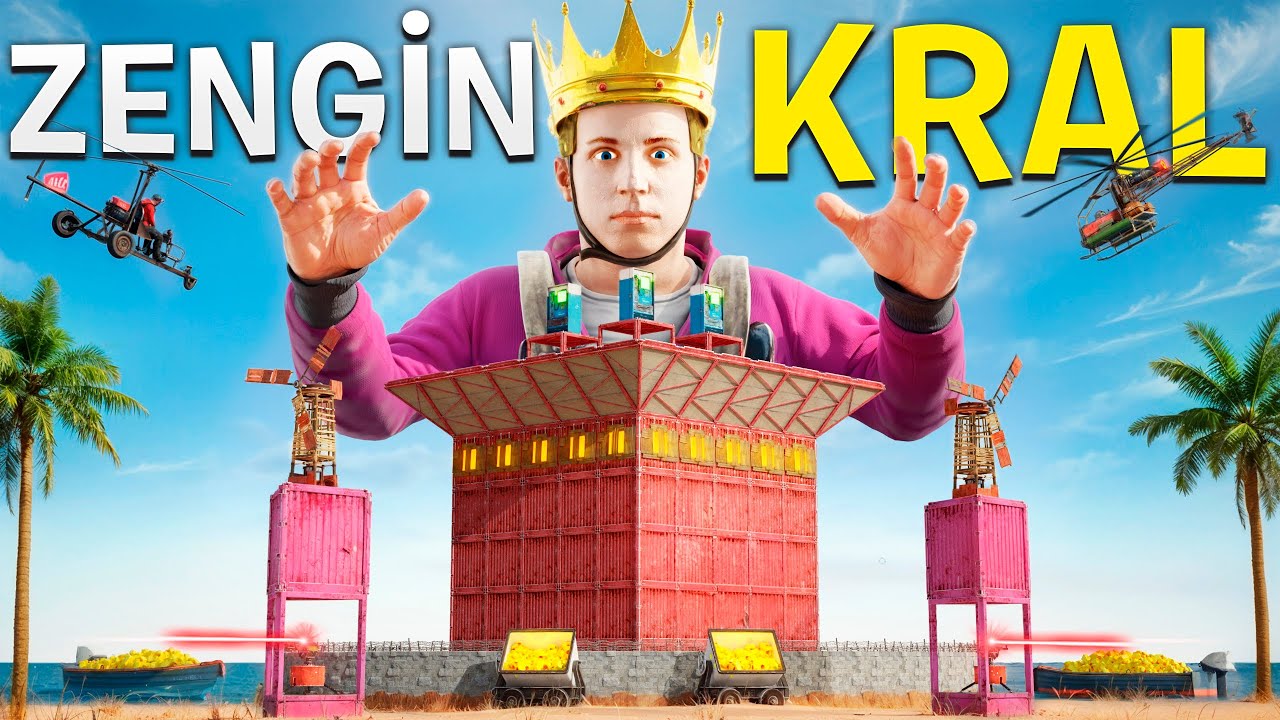 4 G&Uuml;N S&Uuml;REN MUHTEŞEM KRALLIK HİKAYESİ ! (Y&Uuml;ZLERCE ROKET ile İNTİKAM) Rust T&uuml;rk&ccedil;e