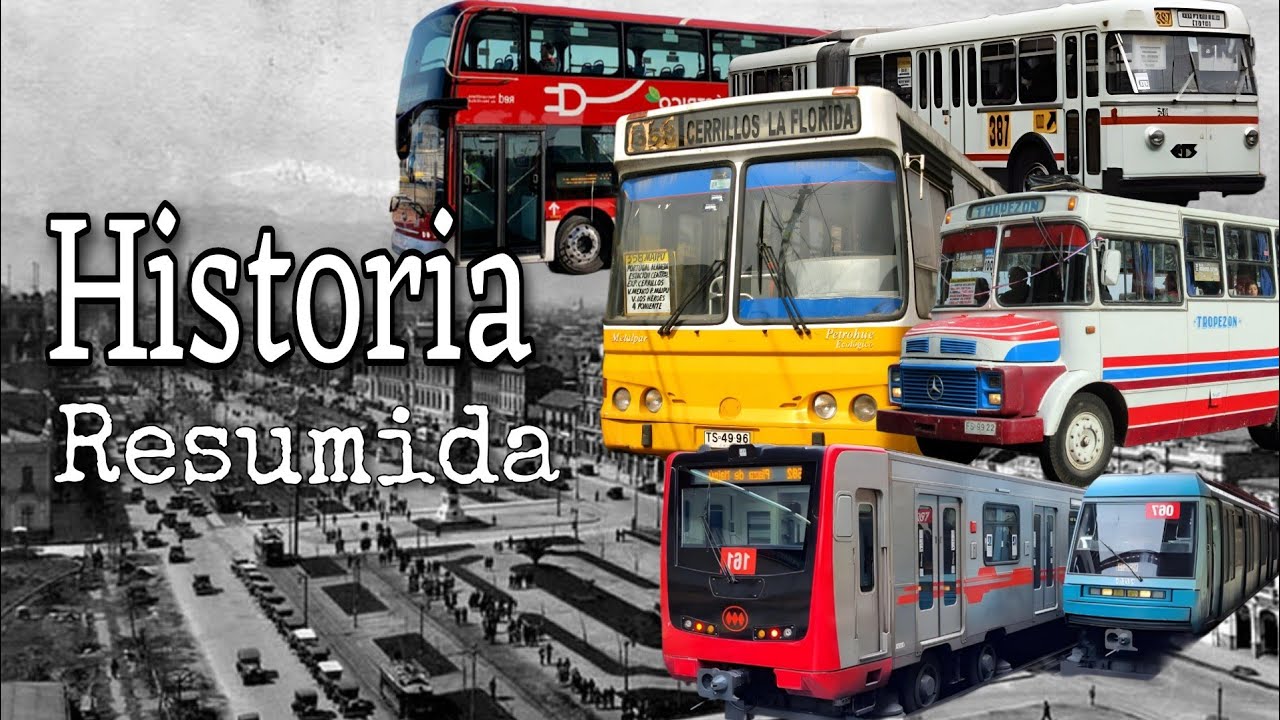 Evolución del Transporte Público Santiago de Chile desde los Carros de Sagre hasta Buses Eléctricos