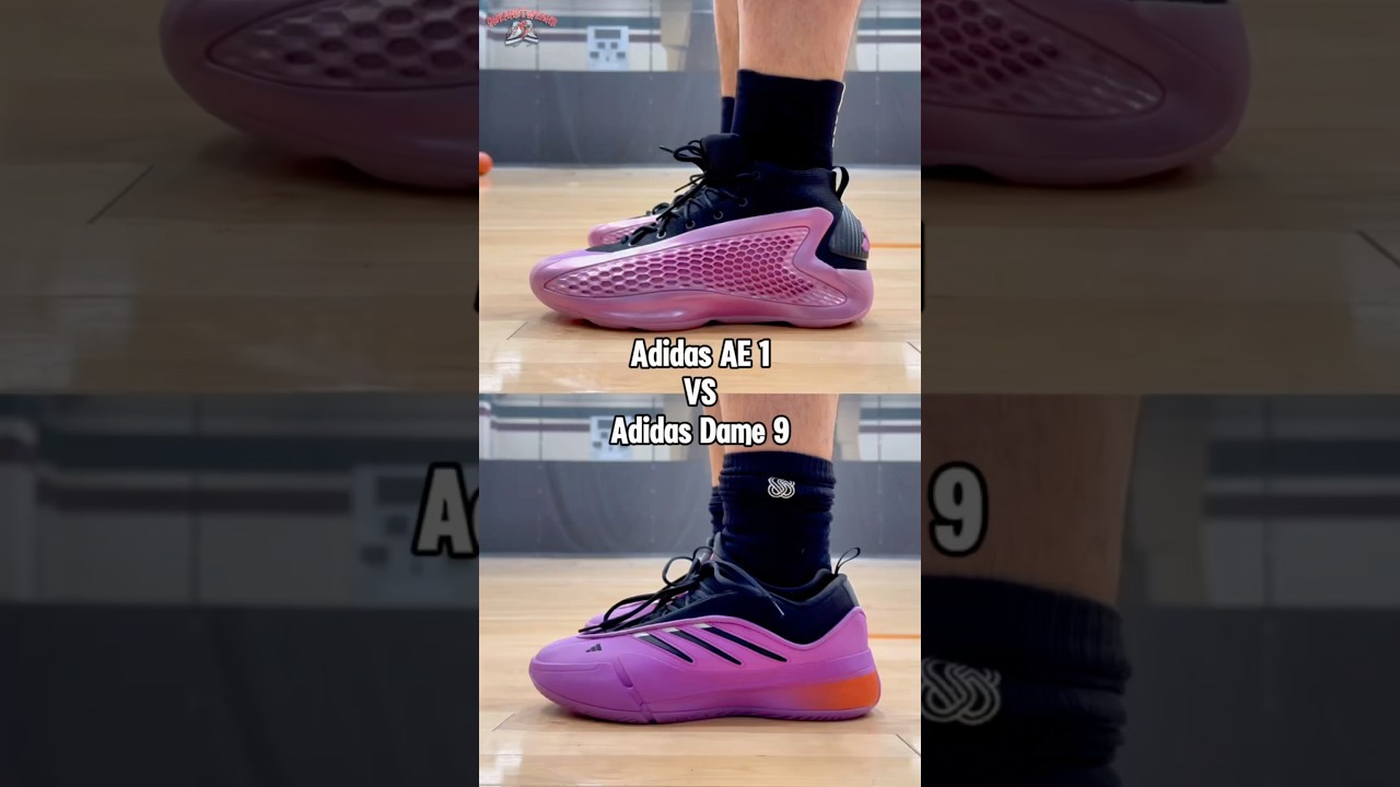 Adidas AE 1 VS Adidas Dame 9 On Feet & In Hand Looks - Short Review #shorts #anthonyedwards #dame