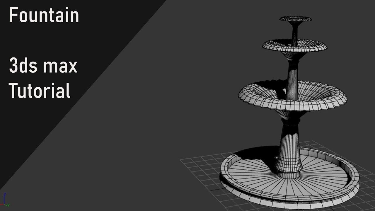 Modeling Fountain - 3ds max tutorial