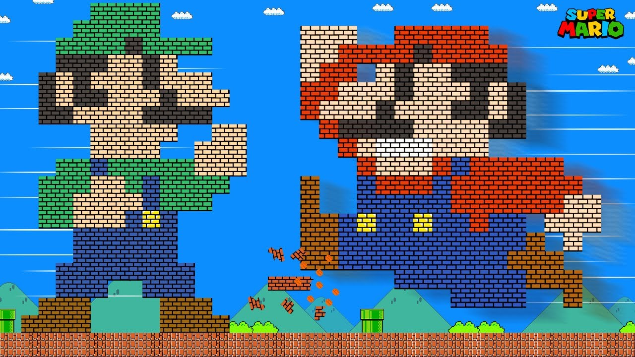 Giant Robo Mario vs Giant Robo Luigi Calamity | Game Animation