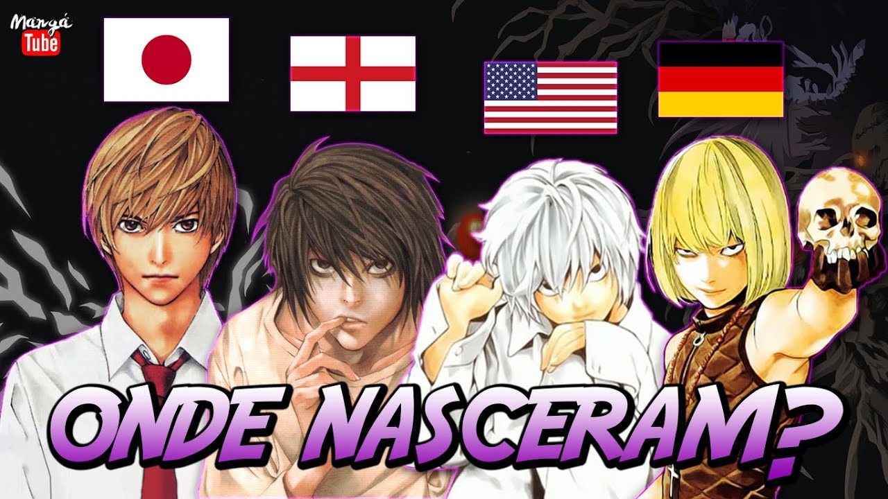 A NACIONALIDADE DOS PERSONAGENS DE DEATH NOTE