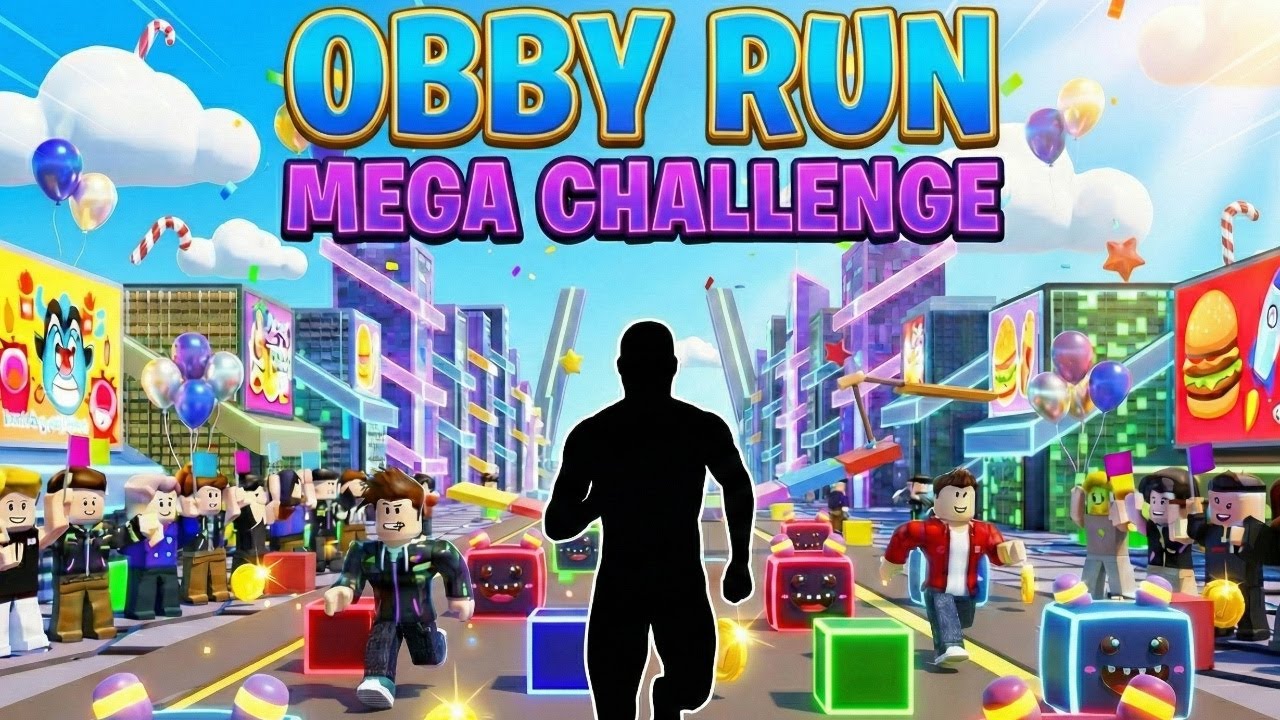 OBBY RUN 🌈 City Parkour Challenge | Immersive Interactive Warm Up | Viral Interactive Game