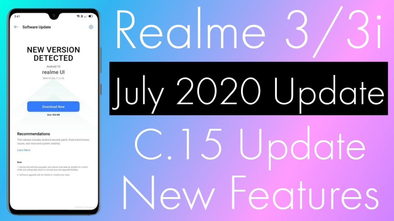 Realme 3/3i C.15 July 2020 Update | Realme 3 C.15 July 2020 Update | Realme 3i C.15 July 2020 Update
