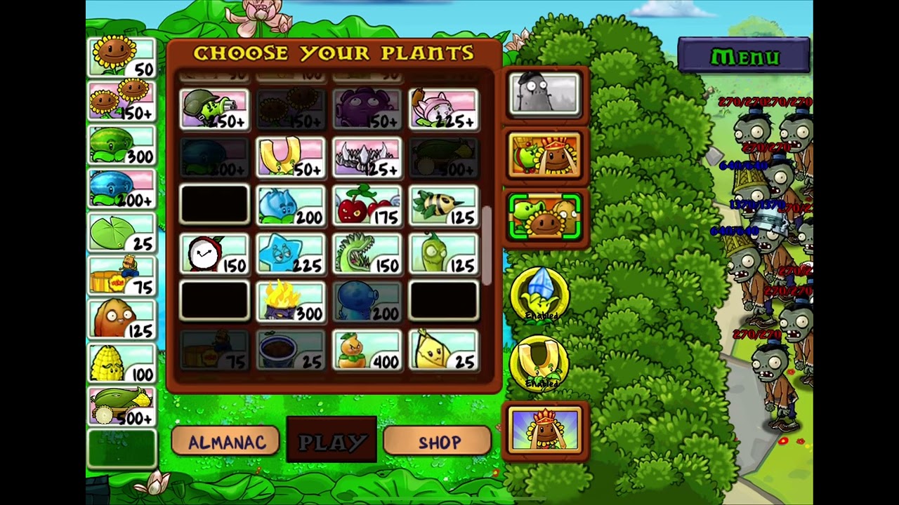 Plants Vs. Zombies Ultimate Edition Mod version 1.2.0 Tree Of Wisdom Update (iOS Android PC)