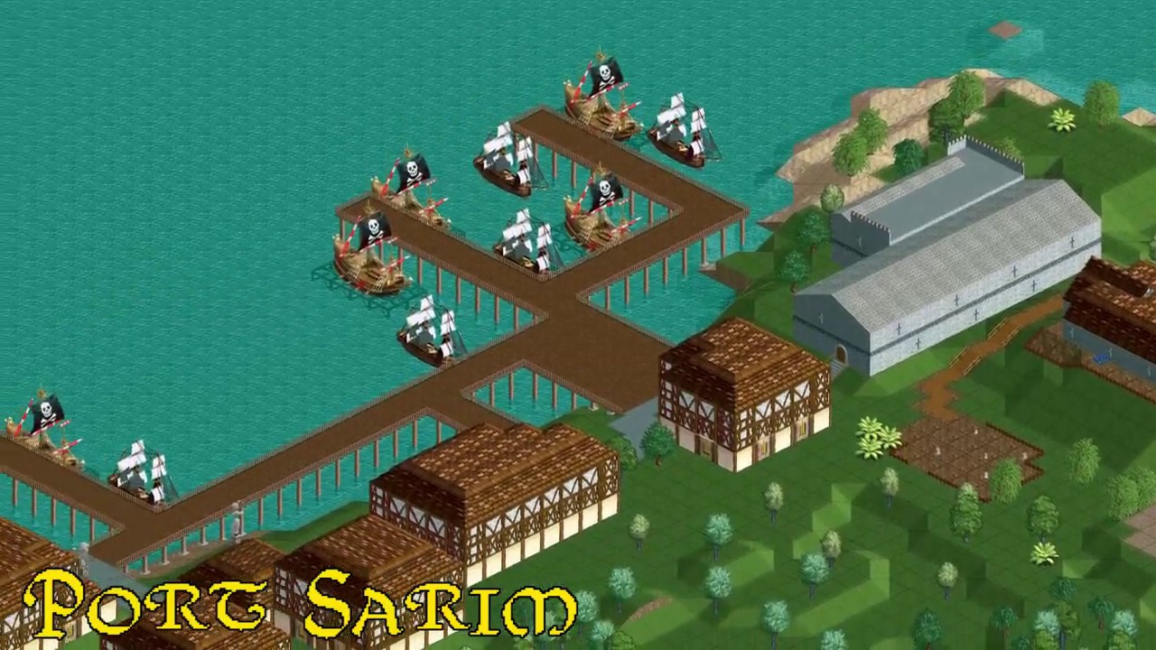 RuneScape Recreated in RollerCoaster Tycoon