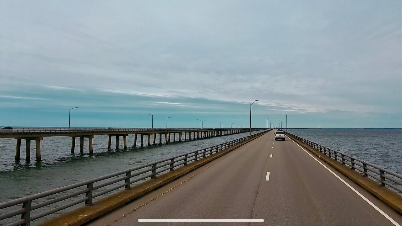 28 km Adventure: Stunning Views from the Chesapeake Bay Bridge-Tunnel!