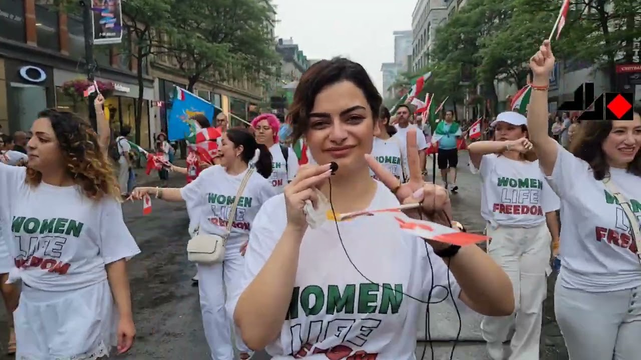 ایرانیان در رژه‌ی روز کانادا  - Iranian in Canada day parade in Montreal