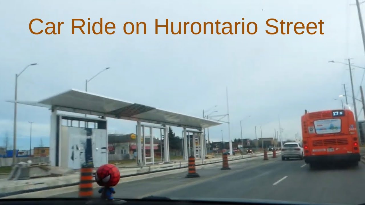 Car Ride on Hurontario Street in Brampton & Mississauga Ontario 12/22/2025