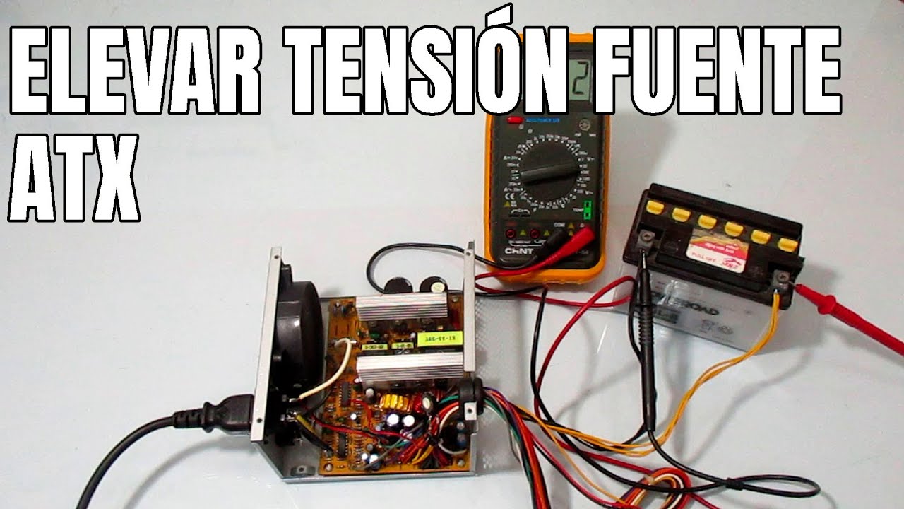 ELEVAR TENSIÓN DE FUENTE ATX PARA CARGADOR