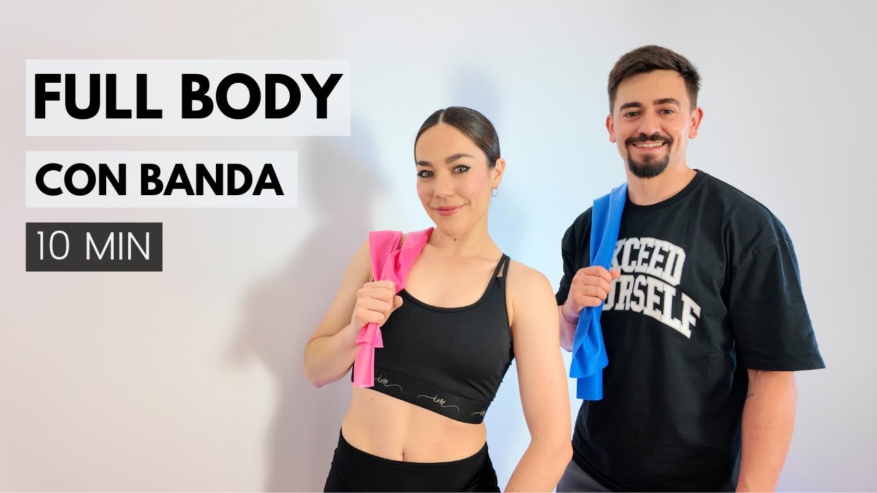 RUTINA 10MIN - CON BANDA ELÁSTICA - CUERPO COMPLETO con @Alvarohealth10