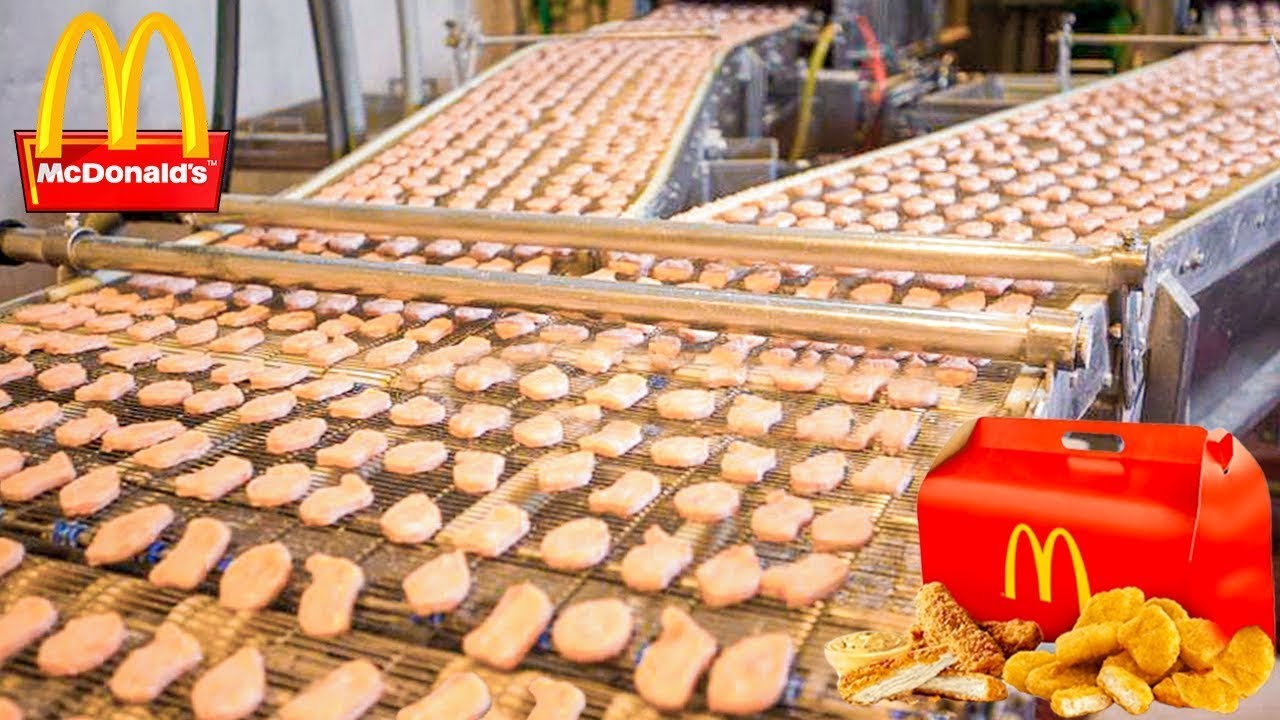 COMO se HACEN los NUGGETS de POLLO de MCDONALD'S🐔| Como se HACEN los NUGGETS de POLLO industrial