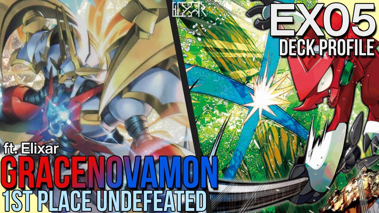 UNDEFEATED 1ST Place GraceNovamon [Digimon TCG EX05 Deck Profile] Profile and Combo Guide