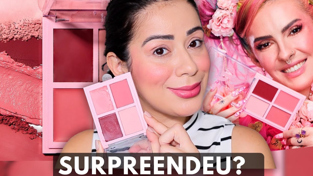 TESTANDO Paleta de Blush KAREN BACHINI | Valeu a compra ?