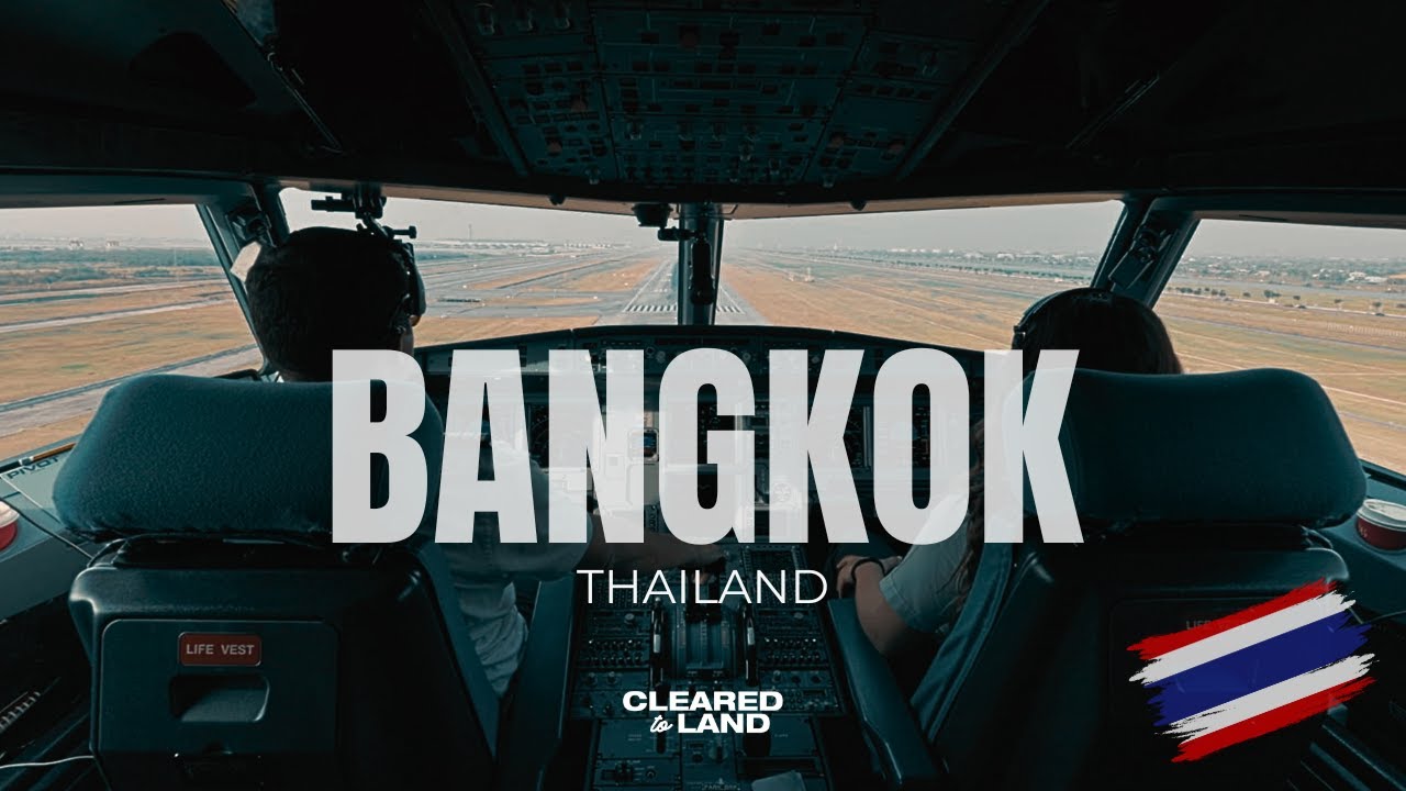 BANGKOK | AIRBUS A321 LANDING 4K