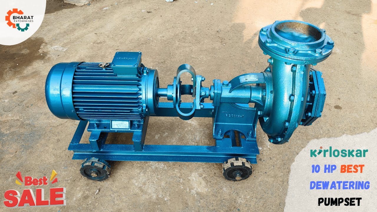 6 inches Dewatering Pumpset with 10 HP Kirloskar Motor | Bharat Enterprises |