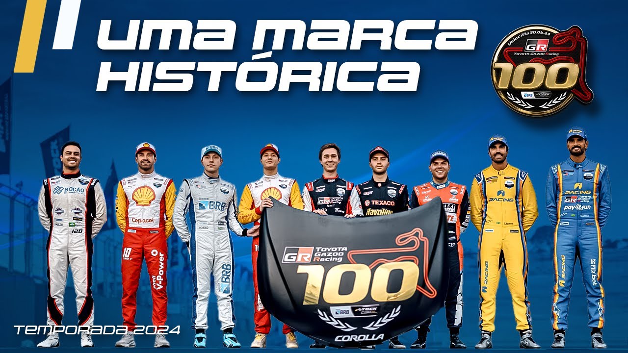 STOCK CAR 2024 | TOYOTA 100: UMA MARCA HISTÓRICA NA MAIOR CATEGORIA DO AUTOMOBILISMO BRASILEIRO