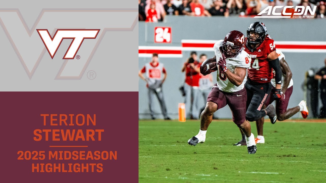 Virginia Tech RB Terion Stewart Midseason Highlights | 2025 ACC Football