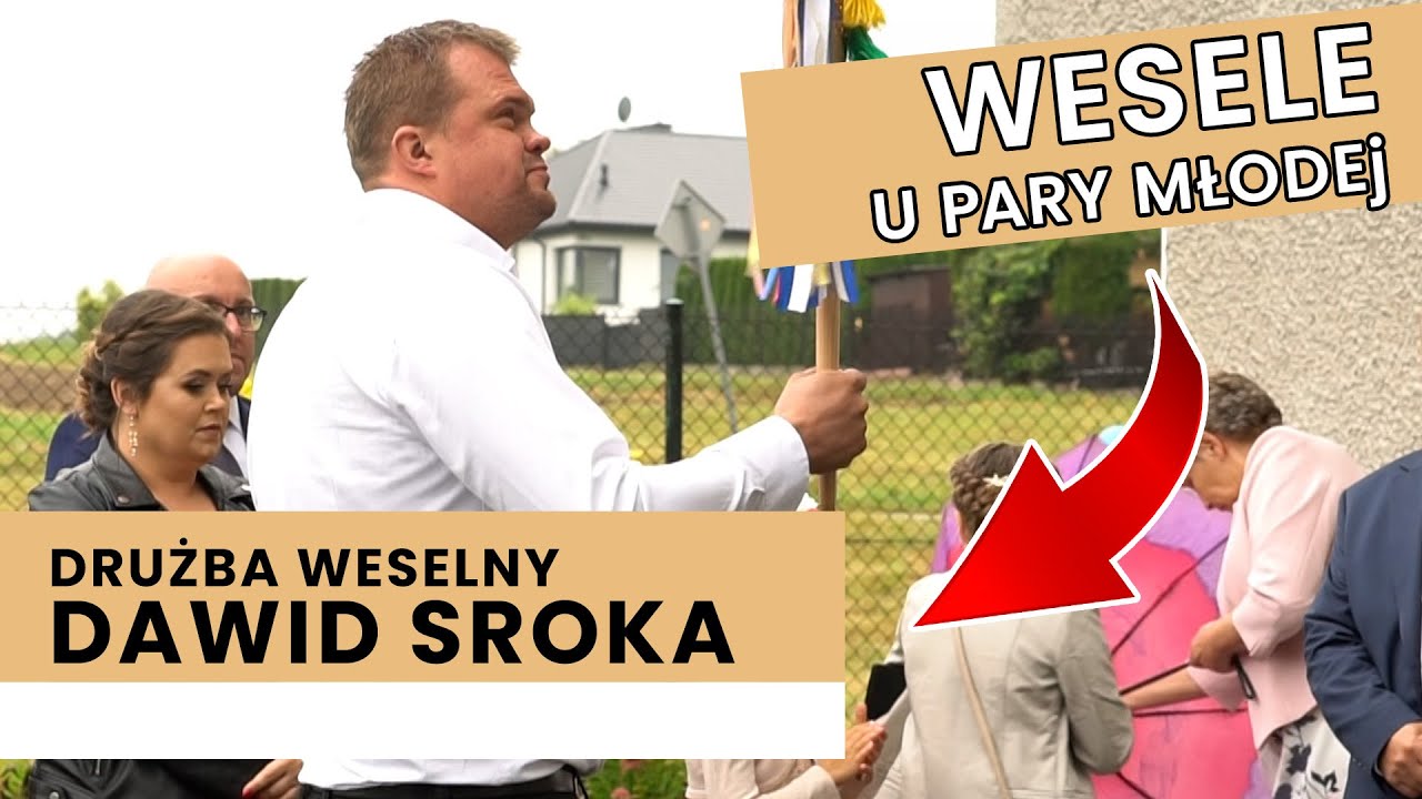 Drużba weselny Dawid Sroka prowadzi wesele u Państwa Młodych - Tradycyjne polskie wesele Przyśpiewki