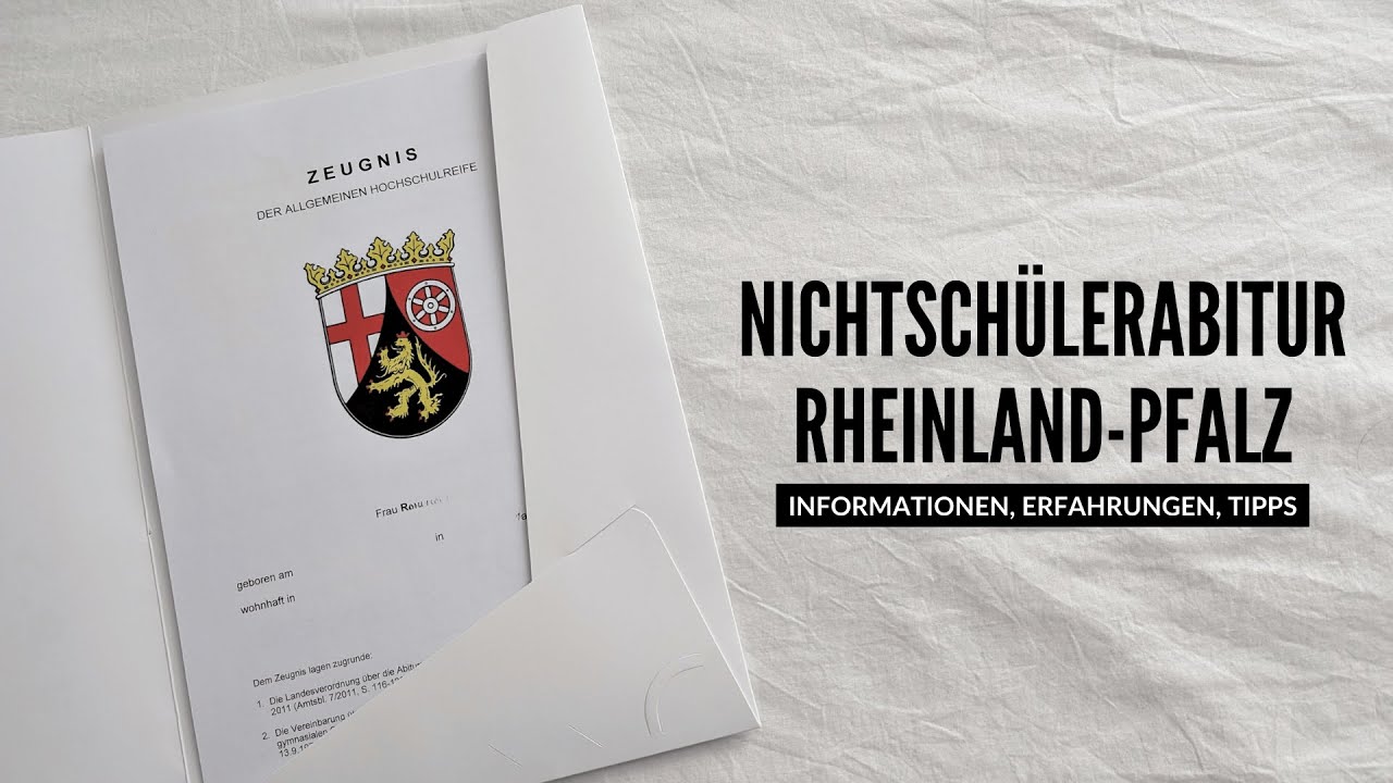 Nichtschülerabitur Rheinland-Pfalz | Infos, Tipps & meine Erfahrung | Rayowag