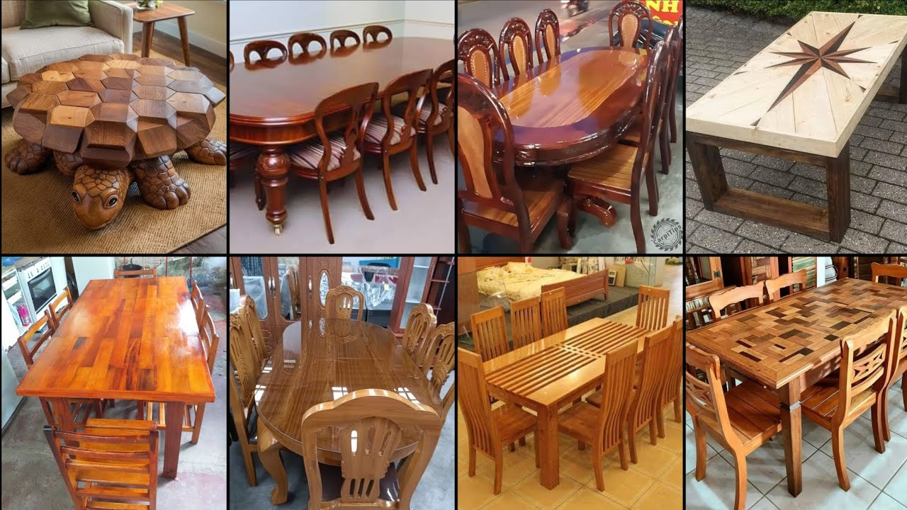 Fabulous unique fantastic wooden table and chairs 🪑 designs ideas 