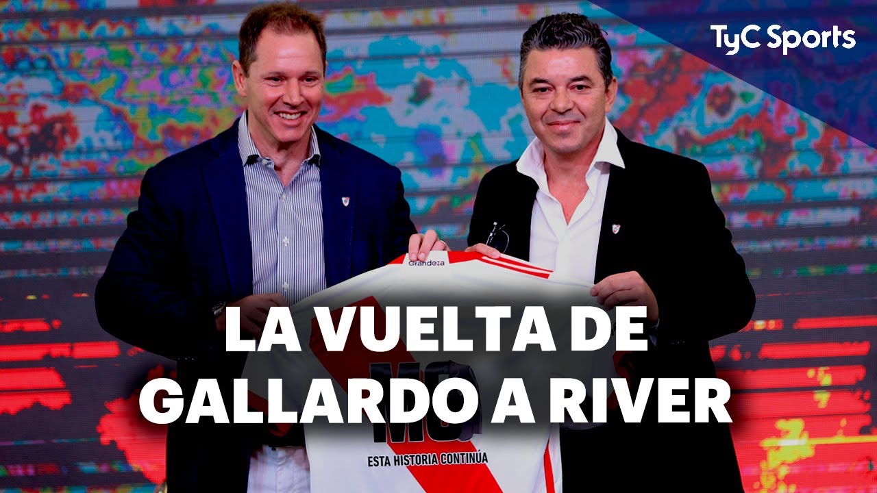 LA PRESENTACIÓN DE MARCELO GALLARDO EN SU RETORNO A RIVER 🗣️