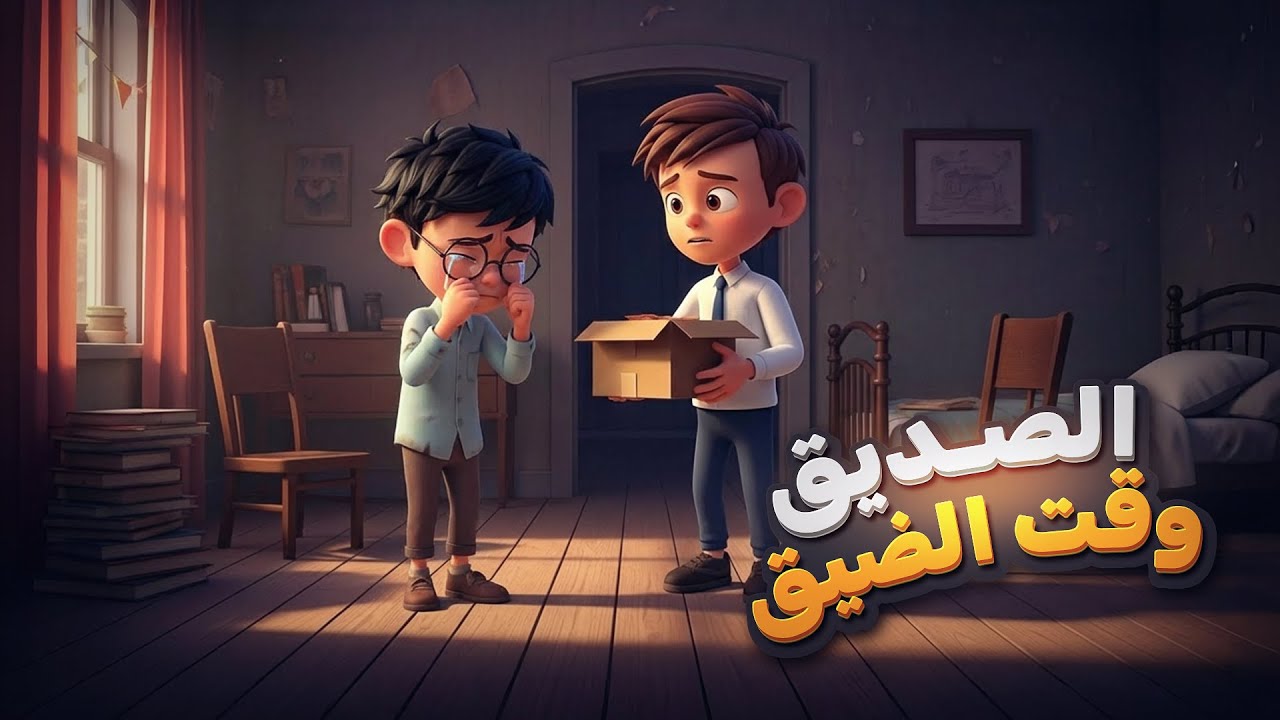 قصة آدم وصديقه سامي { الصديق وقت الضيق } | درس رائع في الصداقة الحقيقية والمساعدة | قصص أطفال تربوية