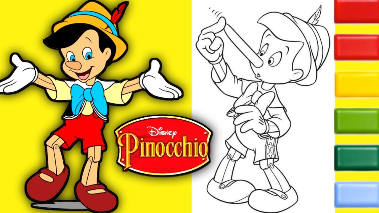 Pinocchio Coloring Page  | 