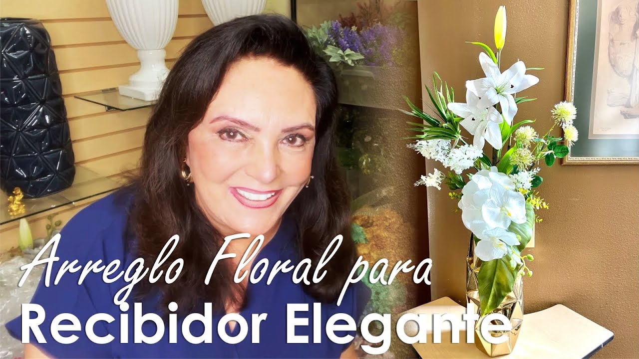 Arreglo Artificial para Recibidor Elegante