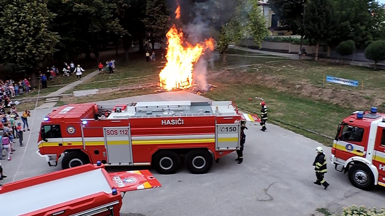 Dynamická ukážka zásahu hasičov, Močenok 19.8.2017