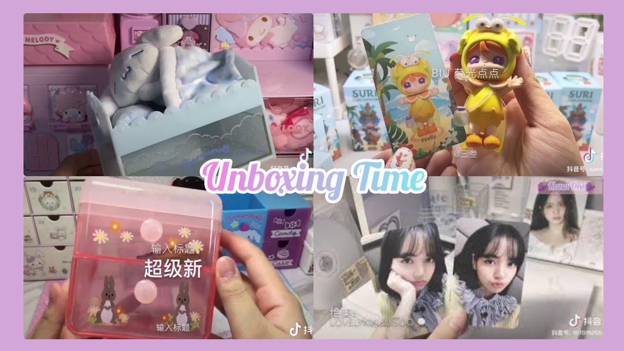 [Unboxing Douyin 🇨🇳] Unboxing Album -R-, tủ ngăn kéo, jk, sách, square up,...📦💕🍒🐰