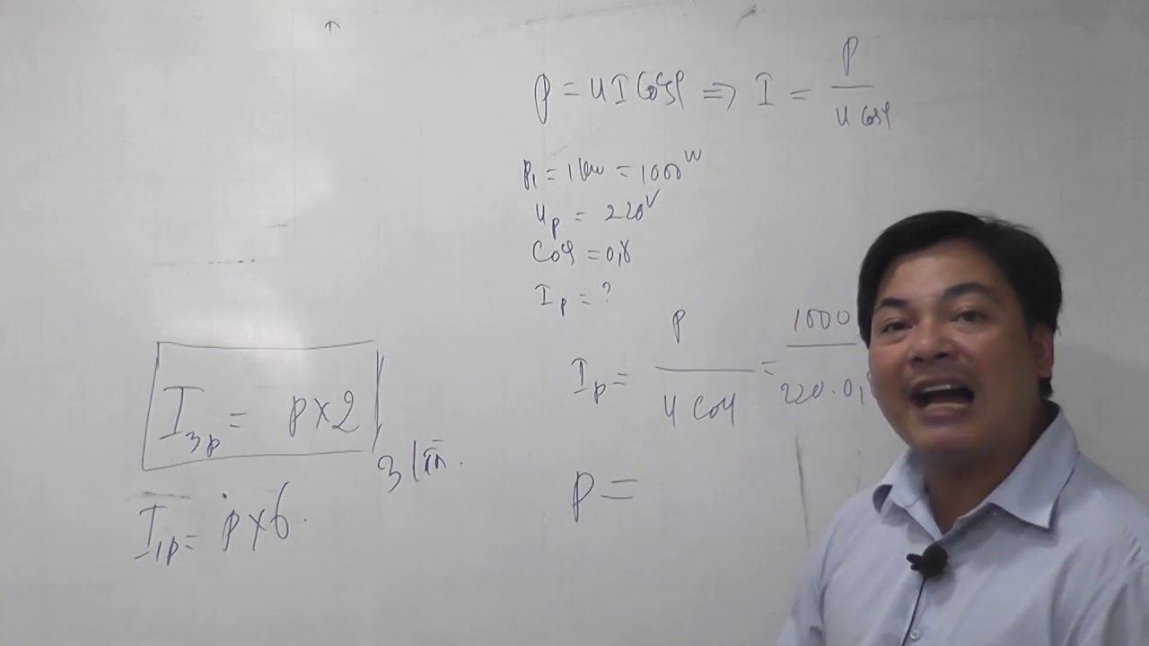 TÍNH TOÁN DÒNG ĐỊNH MỨC CỦA TẢI ĐỂ CHỌN CB|Kỹ Thuật Thi Công Cơ Điện MECHANICAL ENGINEERING
