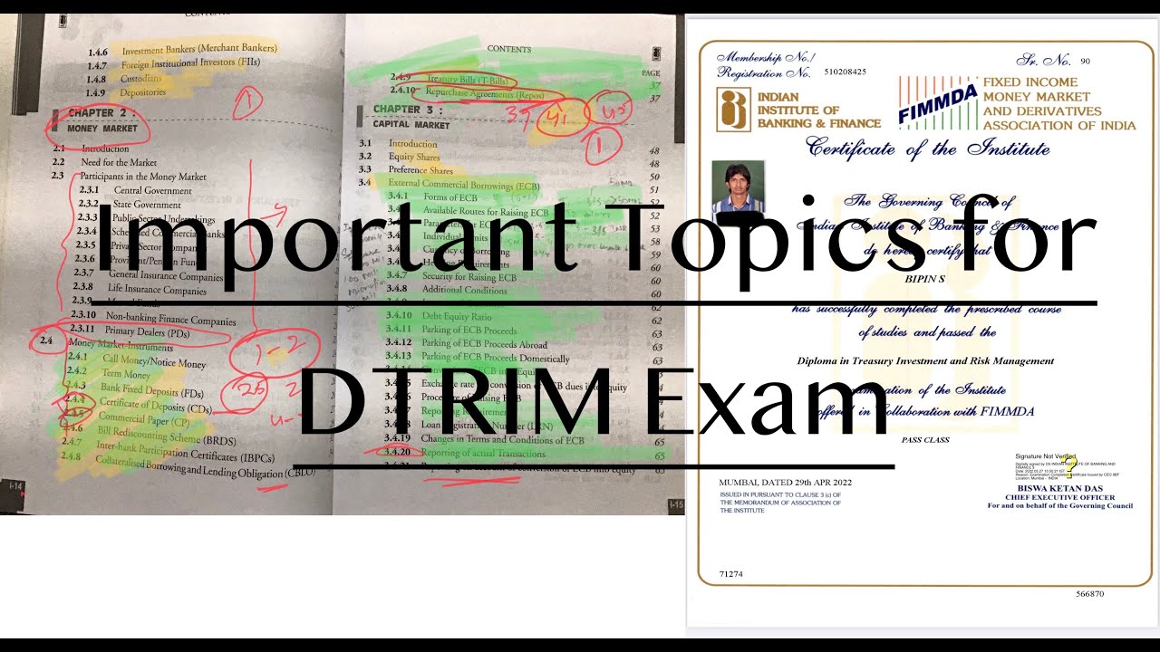 DTRIM Important Topics Syllabus Discussion