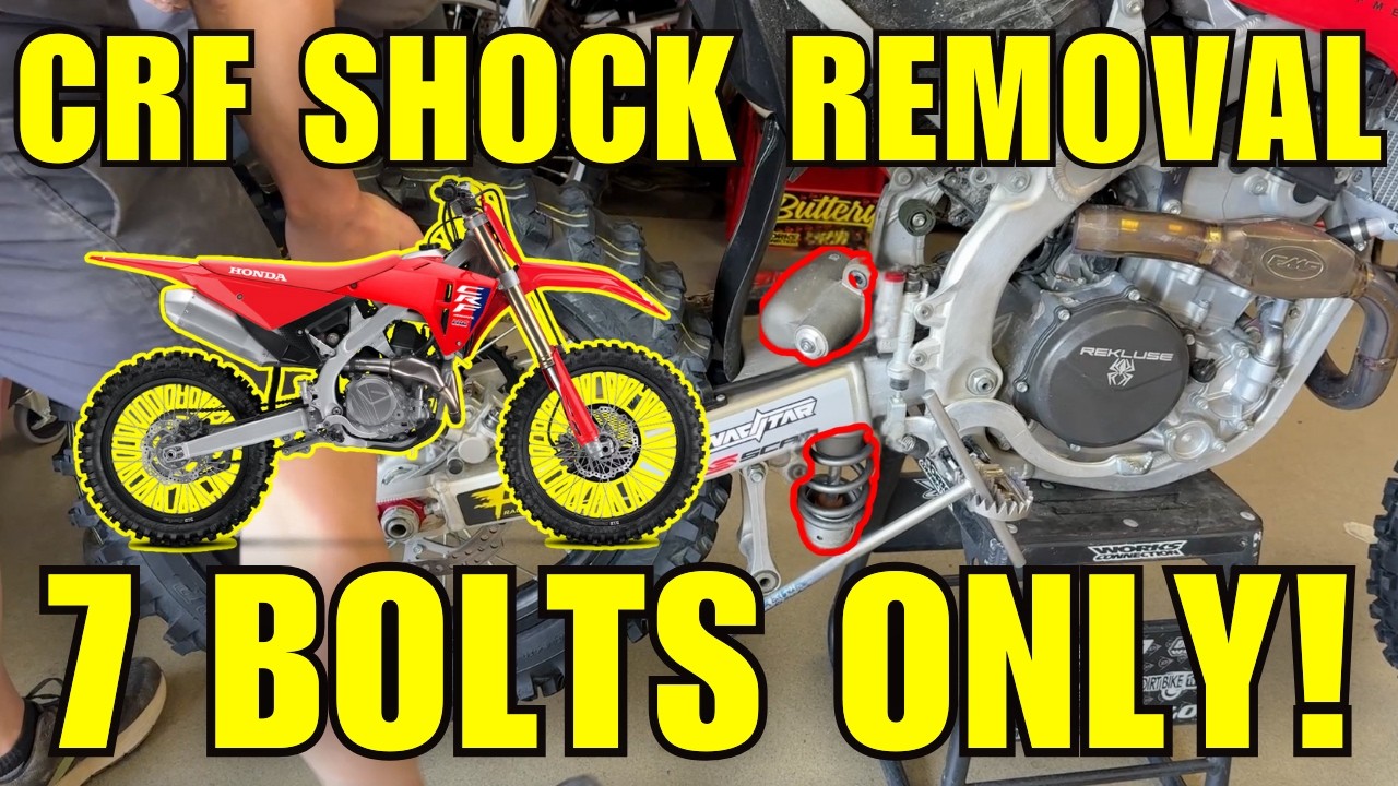 2025+ Honda CRF250R / CRF450R Rear Shock Removal Made Easy (Only 7 Bolts!)