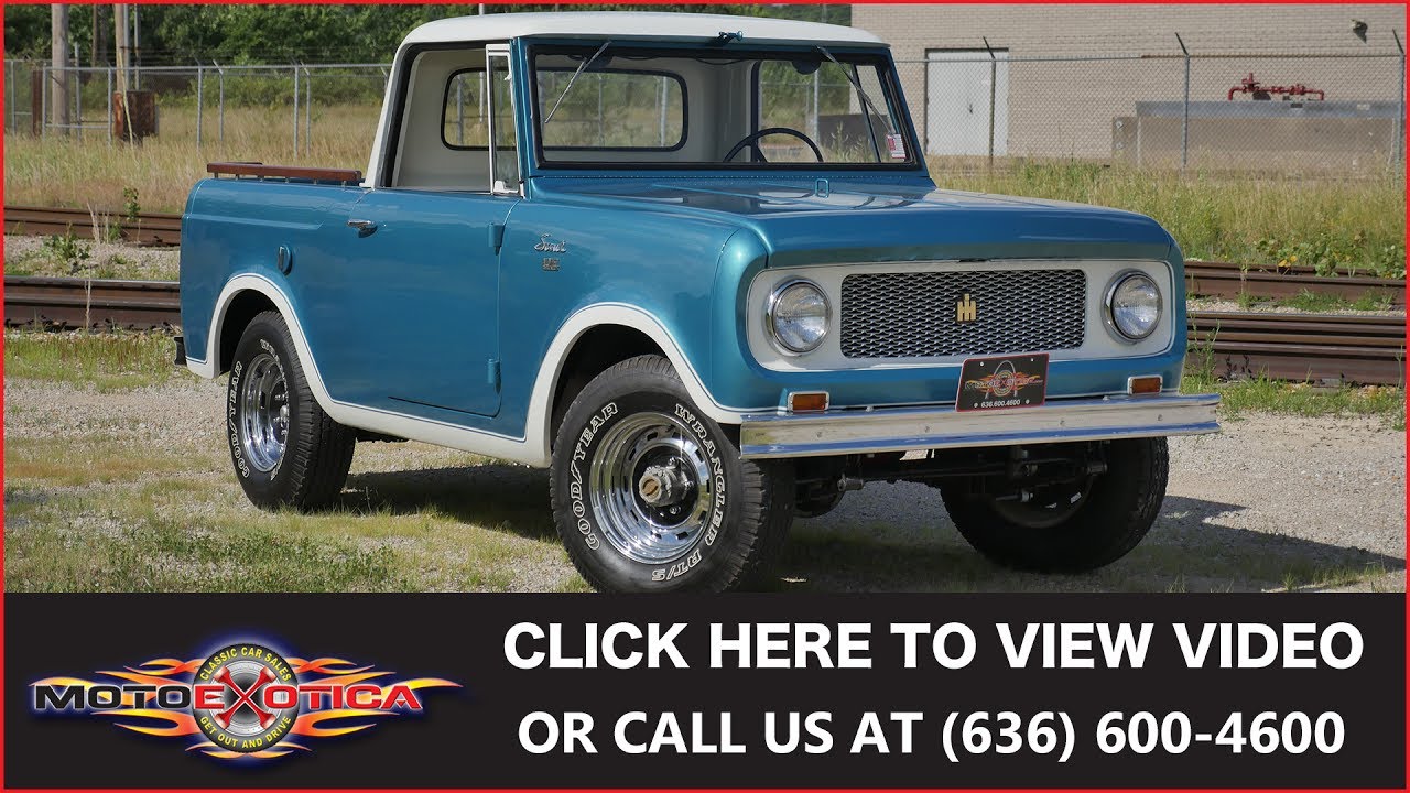 1964 International-Harvester Scout 80 4X4 Half Cab || SOLD