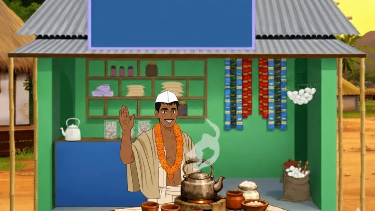 चायवाला बना सरपंच | CHAIWALA BANA SARPANCH | HINDI MORAL STORY | Cartoon Village Story |